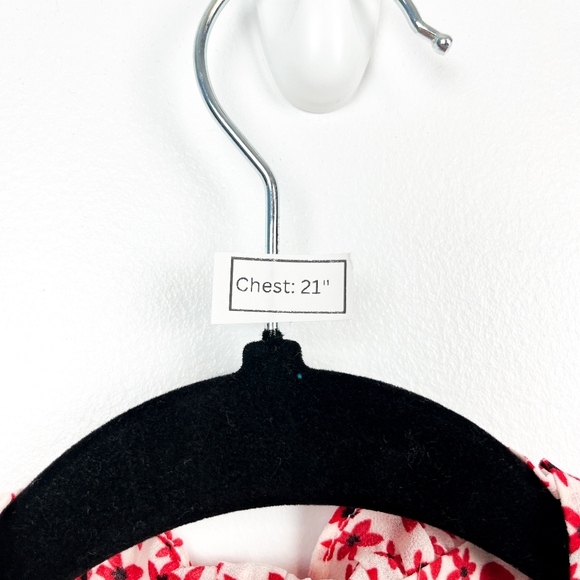 Dynamite Red and White Floral Button-Up Blouse - Picture 10 of 10